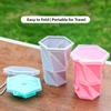 With Lid Foldable Water Cup Silicone Folding Mug New Retractable Cup Travel