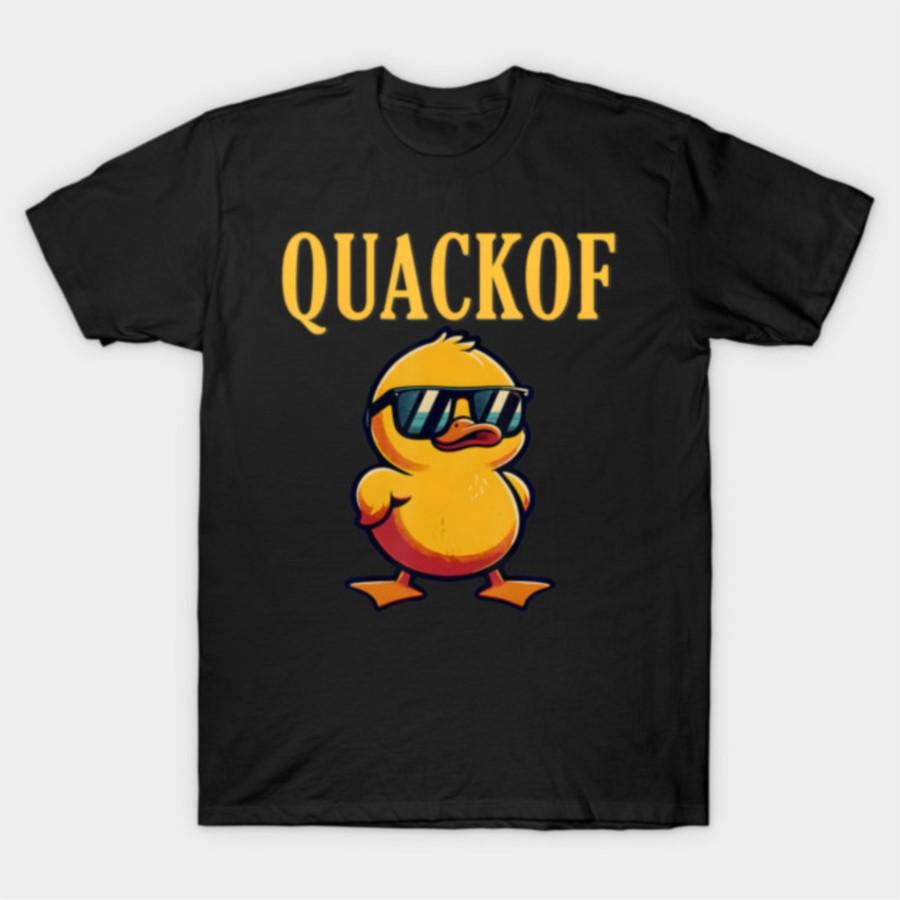 Quackof Duck T-shirt For Men Women 100% Cotton T Shirts Short Sleeve Tops 1106-3