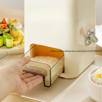 Measuring Rice Storage Bucket for Home Airtight Insect-Proof Moisture-Proof Grain Container -Multi-Purpose Organizer