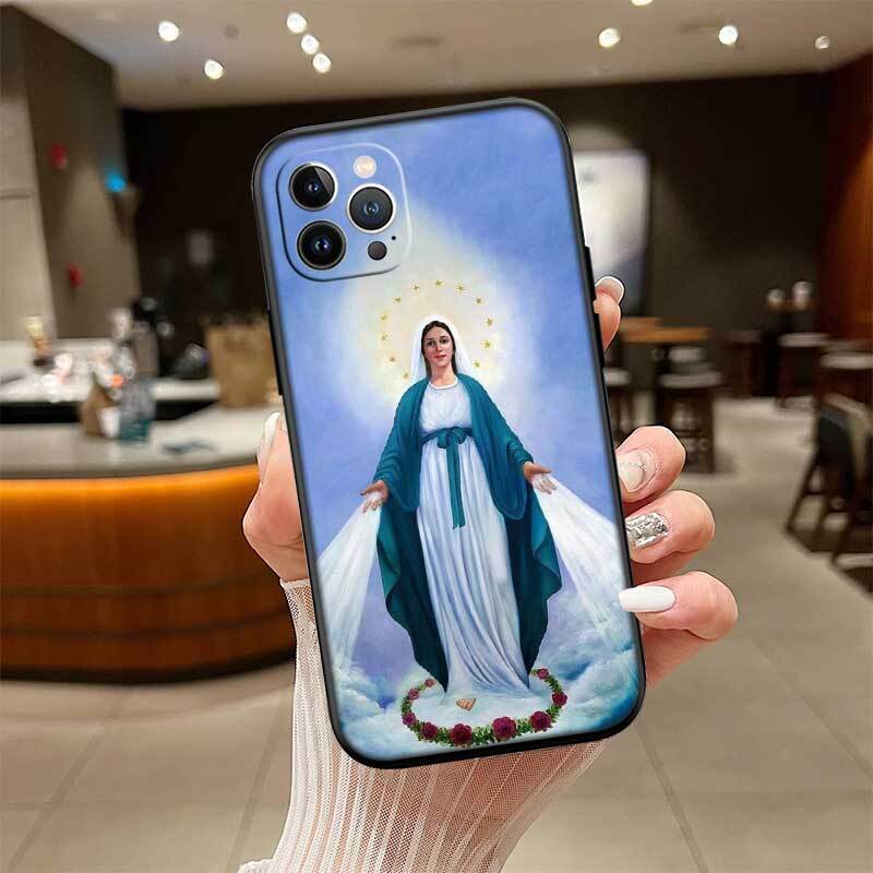 Virgen Maria Case for Samsung M55 M35 M15 A02 A05S A05 A06 A15 A12 A13 A10 A16 A20 A22 A24 A25 A30 A31 A32 A33 A35 A42 A50