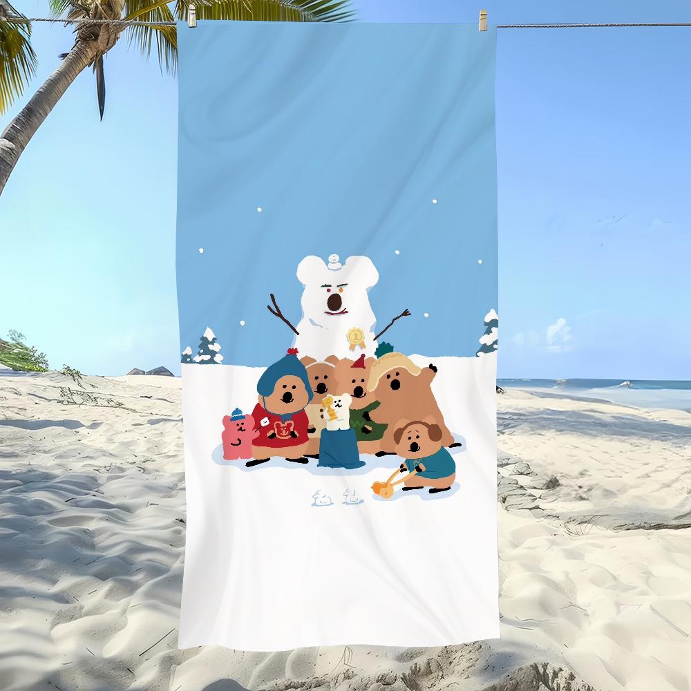 Korea D-Dinotaeng Niedliches Quokka Handtuch Weich Pool Geschenk Für Reisen Fitnessstudio Dusche Camping Schnelltrocknend Sport Großes Strandtuch