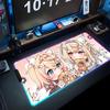 Fuwamoco Mouse Pad RGB Gaming Mousepad Big LED Pad PC Desk Mat Luminous Mouse Pad Large Keyboard Mats Table Rug With Backlit