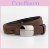 Womens Genuine Leather Belt For Jeans And Skirts With Alloy Buckle For Casual Wear