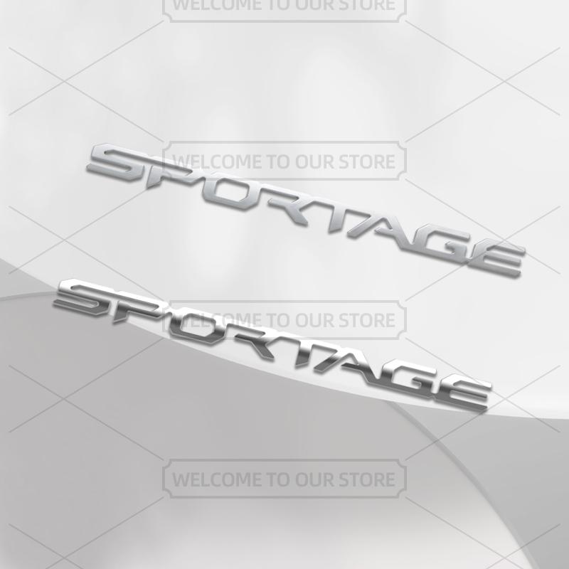 Car 3D Metal For KIA Sportage LX EX SX HEV Hybrid GT Line Body Emblem Badge Decals Auto Tail Sticker Decorative Accessories