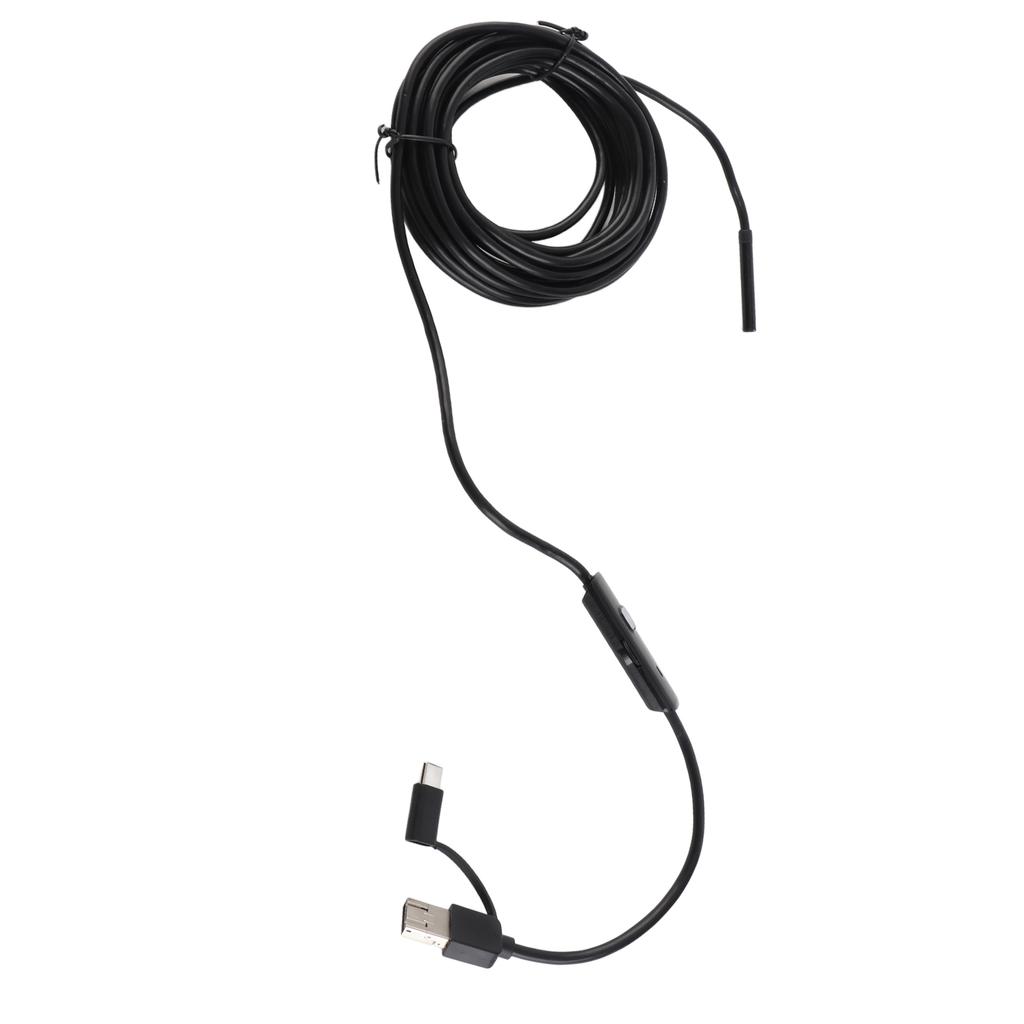 Endoskop Kamera Handy PC USB Typ C 3 In 1 für Android mit LED-Licht für Automobil 5 Meter Hartdraht 5,5 mm