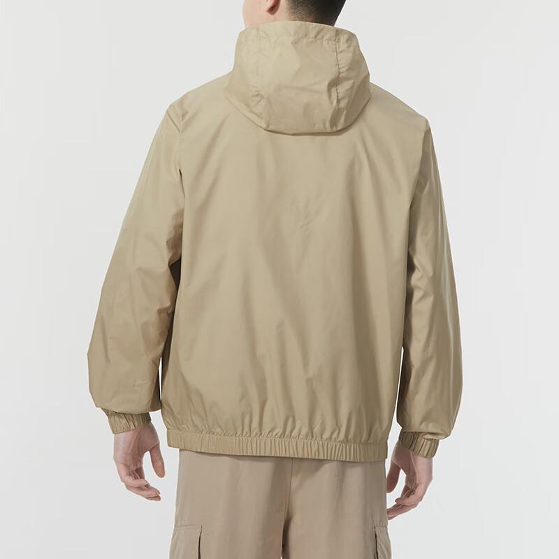 Puma Pánska bunda s kapucňou a dlhým rukávom s potlačou veľkých písmen, ležérna, khaki 628117-83