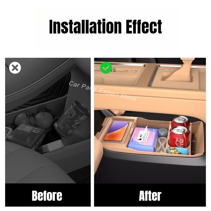 Silicone Car Center Console Lower Storage Box for Wuling Starlight 730 2025 Under Organizer Pad Tray Interior Auto Accessories