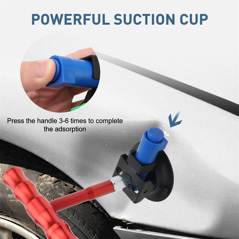 Powerful Vacuum Pump Car Dent Puller, T-Handle Paintless Dent Repair Kit, Upgraded Strong Suction Cup For Auto Body Hail Damage