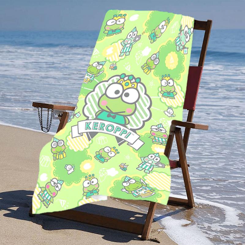 proof beach towel with a Sanrio3 pattern - soft,absorbent,quick-drying,machine washable - perfect for swimming,camping,bathing