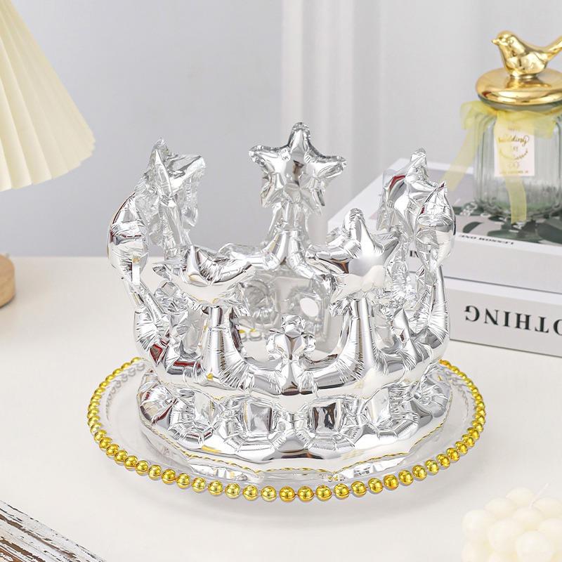 

1PCS Gold Sliver Rosegold Crown Headband Balloons Wedding Birthday Party Princess Prince Decors Ballons Good Pictures Taking 1pcs