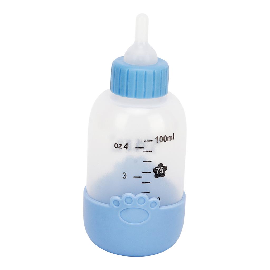 100ml Pet Nursing Bottle Universal Paw Pattern Silicone Pet Milk Feeding Bottle Kit for Puppy Cat