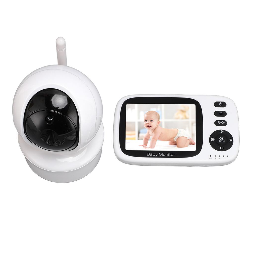 Monitor video pentru bebeluși cu cameră, audio pe 2 căi, vedere nocturnă, baterie lungă, monitor wireless pentru bebeluși, SUA