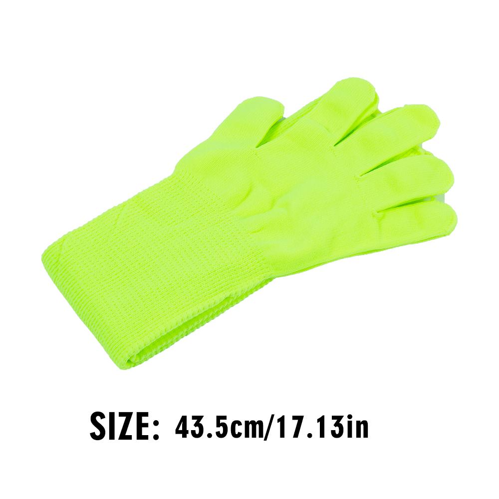 

2/4 пары флуоресцентных длинных зеленых светящихся в темноте перчаток, реагирующих на черный свет, товары для вечеринок, день рождения, концерт, светящиеся аксессуары для рук 2 pairs