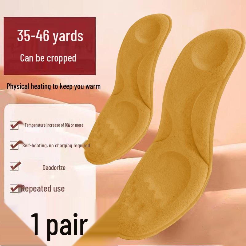 Stepping-on-Air Mugwort Deodorizing Insoles: Super Soft, Shock-Absorbing Cushion for Men and Women, Relieve Foot Pain and Tiredness from Long Standing