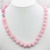 Collana con pietra occhio di gatto rosa opale messicano rotondo da 10 mm Collana con catena in corda fatta a mano Gioielli fai da te Affascinante naturale AAA (Ordine minimo 1)