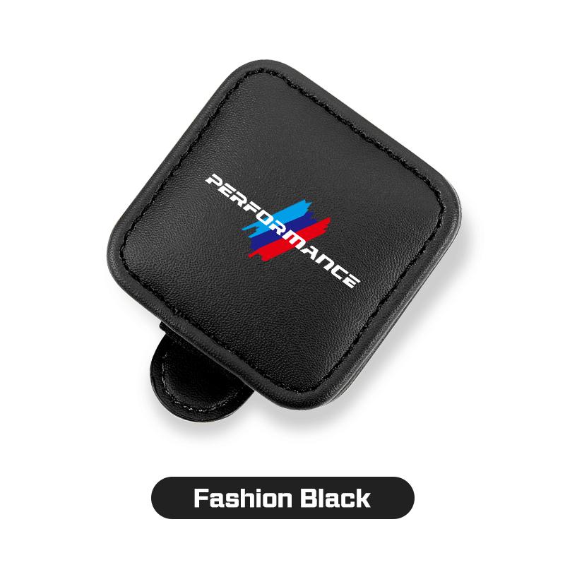 

For BMW M E34 E36 E60 E90 E46 F10 F20 F30 X5 Car Interior Sun Visor Glasses Clip Magnetic Leather Accessories Sunglasses Holder