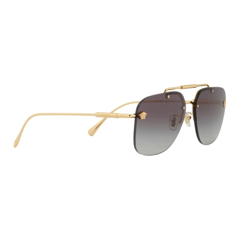 Versace Brand LOGO Design Metal Pilot Style Sunglasses Women's Gold 55942754 100322520719500-gold 60