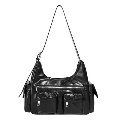 Bag Sweet Cool Biker Bag Retro Fashion Texture Shoulder Bag Commuter Tote Bag