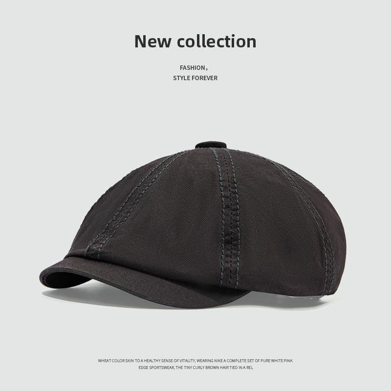Berretto Newsboy Retro Trendy Stile Hong Kong - Berretto Unisex Minimalista Moda Primavera