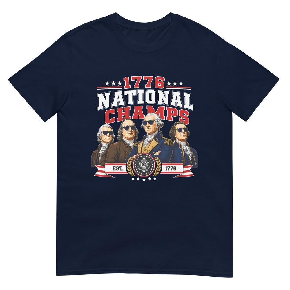 1776 National Champs Presidents Usa American 4th Of July Tshirt S