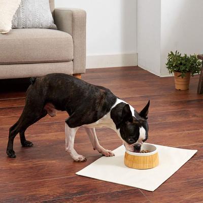 Petio Dog Tableware Porta Wood Grain Ceramic Tableware M