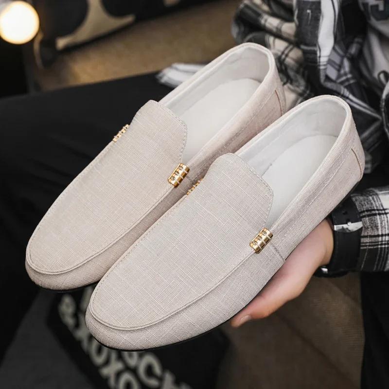 Fashion Men Casual Shoes Luxury Brand Men Loafers Breathable Comfort Slip-on Mens Driving Shoes lightweight Lazy Shoes Moccasins