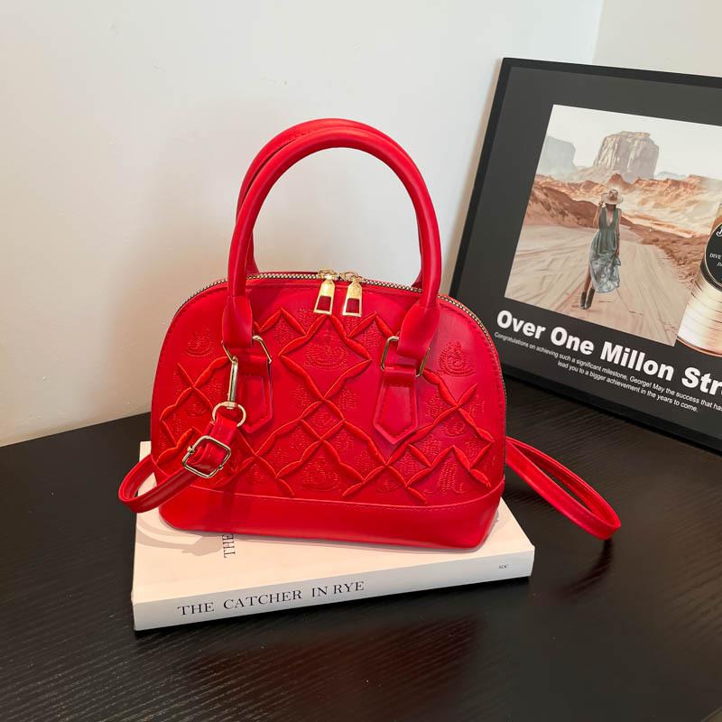 Plaid Simple Crossbody Bag Women Fashion Retro Shoulder Bag Casual Shell Purse Comfortable and Versatile Texture Storage Bags