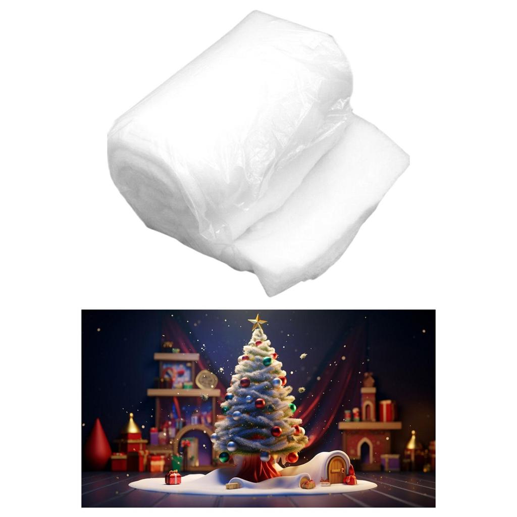 Christmas Snow Blanket Roll Decoration Fake Mat for Home Party Holiday Village