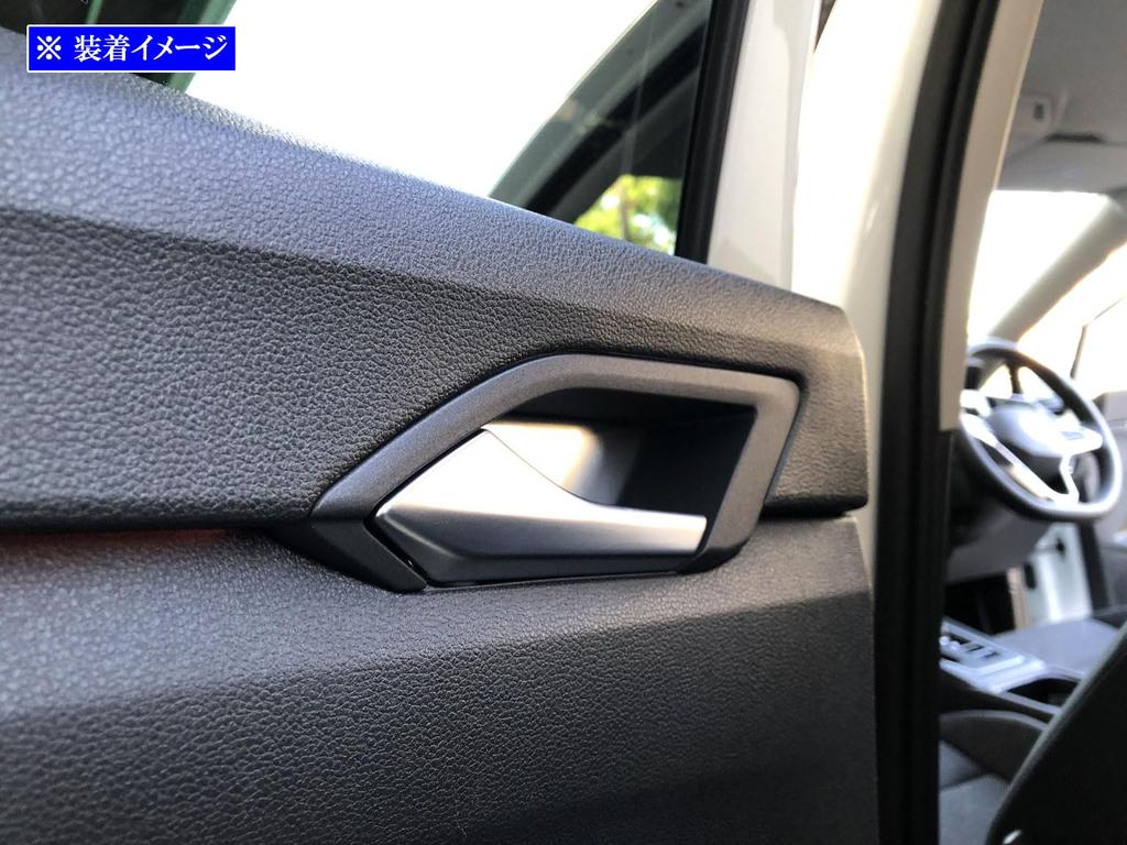 BRIGHTZ Stainless Steel Inner Door Handle Satin Silver for Golf Variant Wagon Golf and Golf VIII Covers, Plated, 4-Piece, [INS-DHC-304] CDD, (CDDLAV,