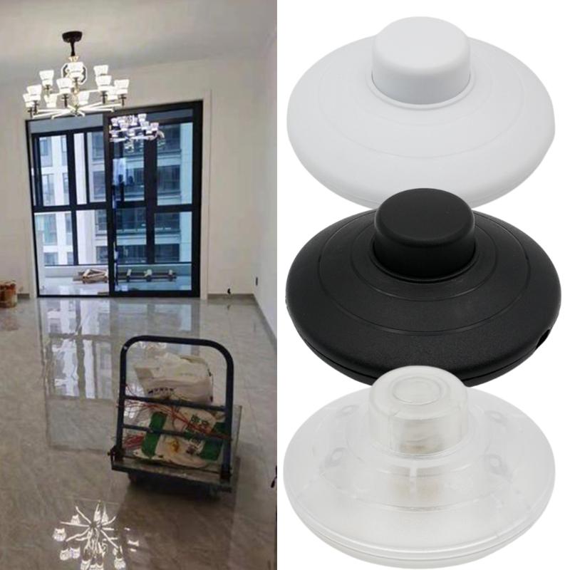 2Pcs Step on Button Control Floor Footswitch Round Reset Button Pedal Switches Foot Pedal Push Switches Easy to Use