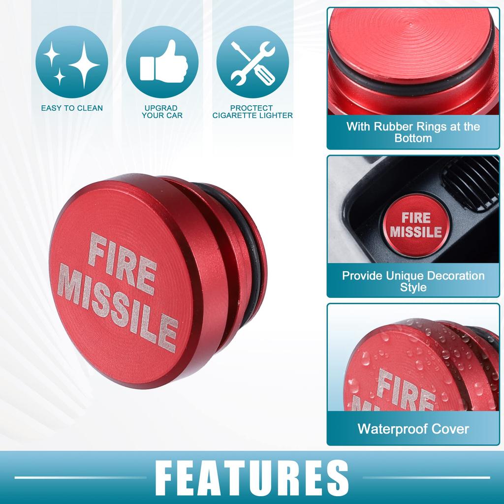A ABSOPRO Osłona wtyczki zapalniczki samochodowej Pyłoszczelna osłona gniazda zapalniczki samochodowej