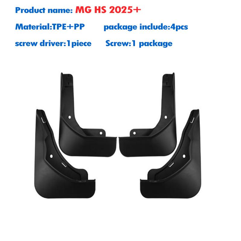 4X FÜR MG HS 2025 2026 Schmutzfänger Kotflügel Schmutzabweiser Spritzschutz Schmutzfänger Auto Zubehör
