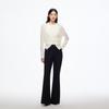 VEROMODA 2025 Autumn/Winter High-Waist Metal-Trim Micro-Flare Pants
