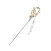 [Miaomyao] Kanzashi (Japanese Hair Ornament) - Single Piece - for Japanese Clothing, Formal Kimono, Yukata, Etc. - Winter Flower Design - Pearl and