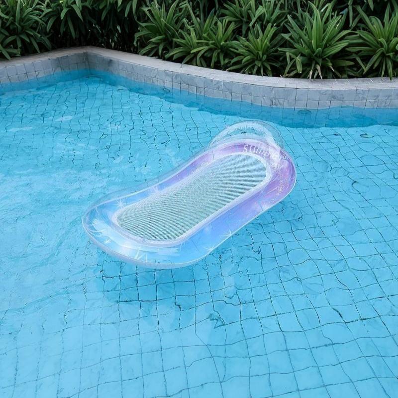 Inflatable Water Hammock Floats Bed Swim Ring Tube Swimming Pool Mattresses Sleeping Bed Beach Lounger Chair