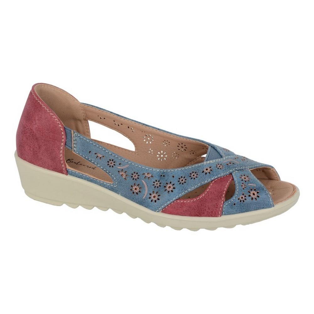 Boulevard Womens/Ladies Peep Toe Casual Shoes
