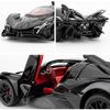 1/24 Apollo Evo Alloy Model Car Toy with Pull Back Function with Sound and Bright Lights, Suitable Collectible Model Toys, Gifts for Boys and Girls