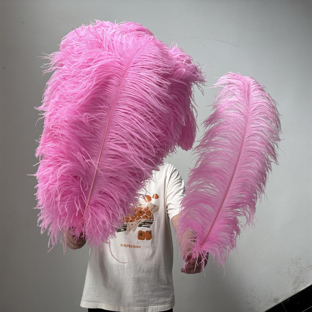 10pcslot 55-60cm Ostrich Feather for Crafts Party Wedding Decor Plumes Ostrich Table Centerpieces White Feathers Decoration