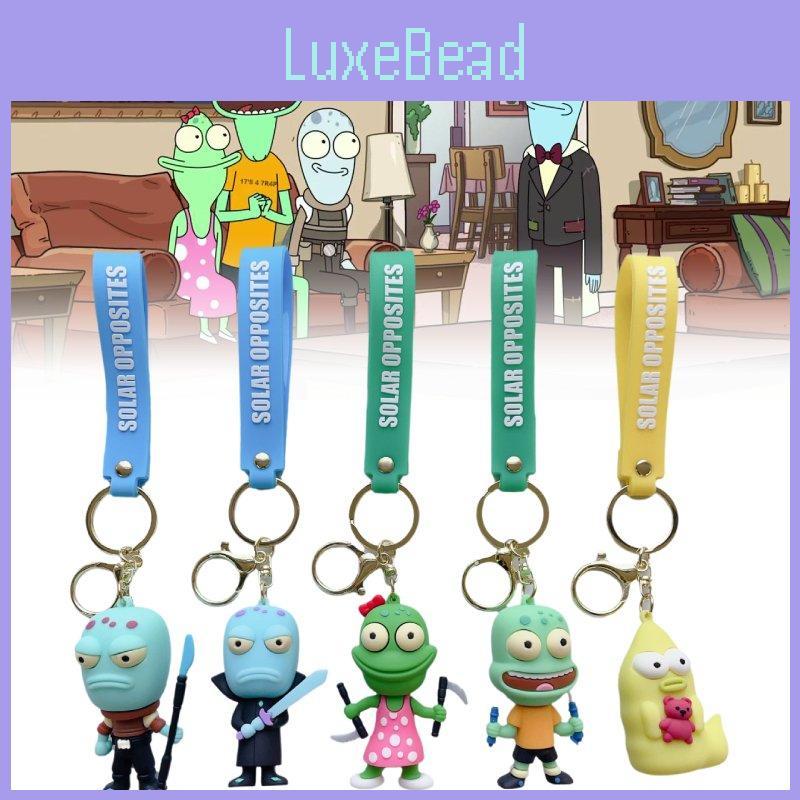 Creative Cartoon Alien Keychain Pvc Keyring For Fun Gift Ideas Unique Modern Art Style