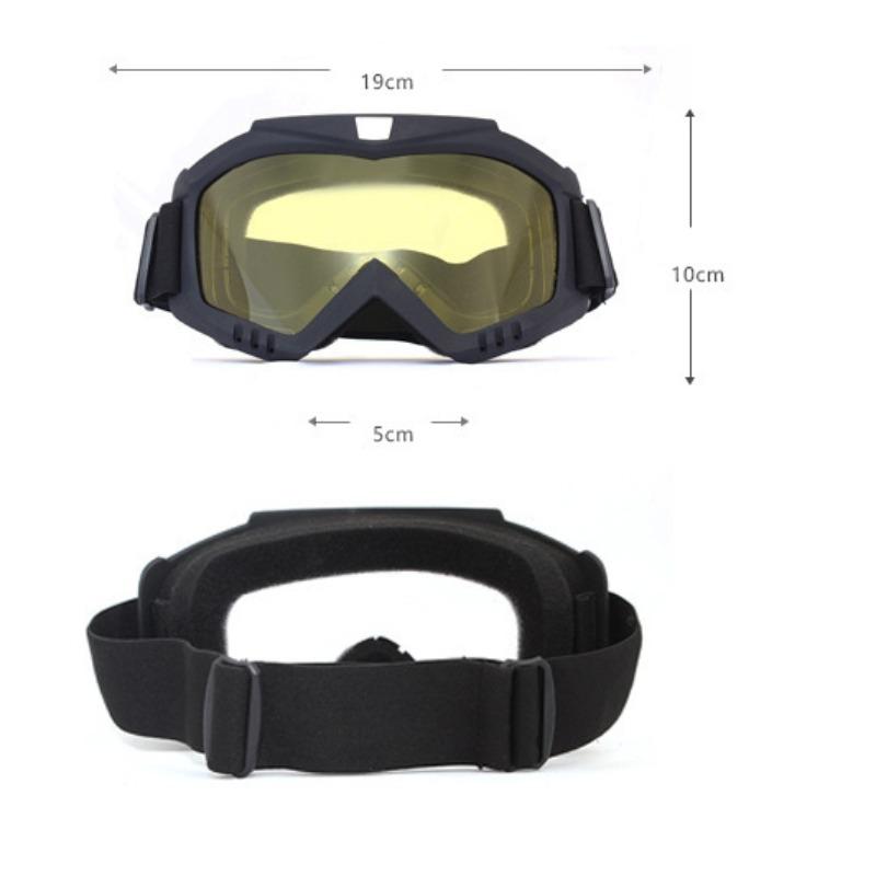 Ochelari de protecție nepolarizați, rezistenți la vânt, pentru motocicletă dirt bike, pentru bărbați și femei, pentru sporturi în aer liber, motocross, ciclism, alpinism