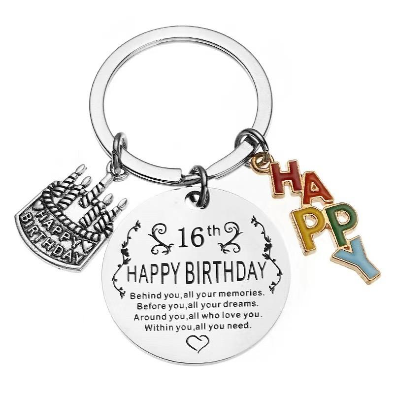 Charming Happy Birthday Cake Key Holder Unique Metal Accessory Ideal For Celebrations And Events