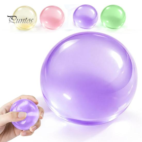 Office Desk Toys Shapeable Pearlescent Ball Fidget Toy, Anxiety Relief Clear Squeeze Fake Fruit Stress Inside Toy for Kids Adults