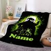 Custom Name The Nightmare Before Christmas Theme Printed Blanket - Perfect for Couch, Bed, Travel & Outdoor Use | Machine Washable, Cozy & Durable.