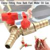 Brass Y 3 Way Shut Off Ball Valve with 8mm 10mm Hose Barb Connector for Water Air Control System Leakproof Design