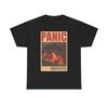 Panic Art Graphic T Shirt Unisex Heavy Cotton Tee