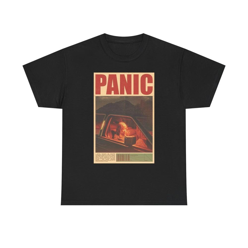 Panic Art Graphic T Shirt Unisex Heavy Cotton Tee
