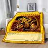 Anime YU GI OH Card Printed Blanket Picnic Blankets Warm Blanket Soft and Comfortable Blanket Home Travel Birthday Gift