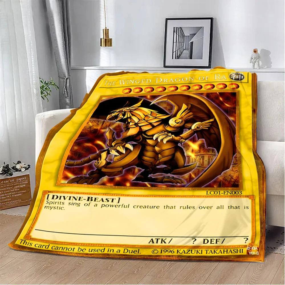 Anime YU GI OH Card Printed Blanket Picnic Blankets Warm Blanket Soft and Comfortable Blanket Home Travel Birthday Gift
