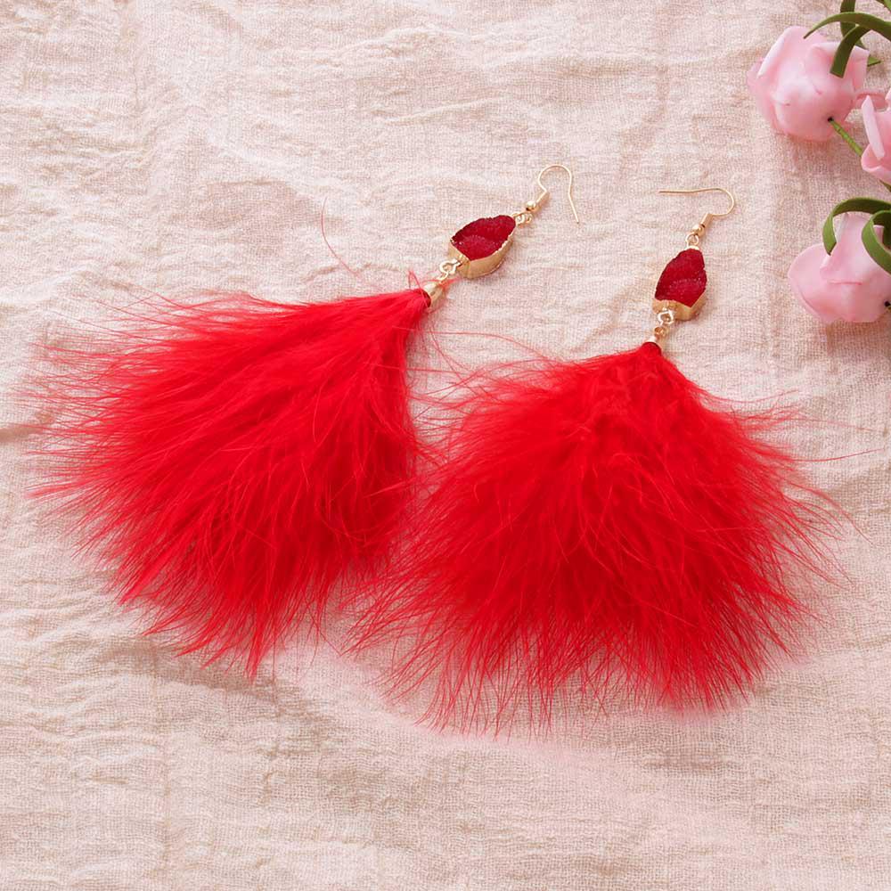 Women's Lightweight Feather Dangle Earrings Jewelry Party Decoration Gifts Earrings for Women Boho Feather Earrings