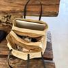 Women's Multi-compartment Zippered Tote Bag Large Capacity Retro Canvas Tote Bag Leisure Simple  High-end Commuter Shoulder Bag